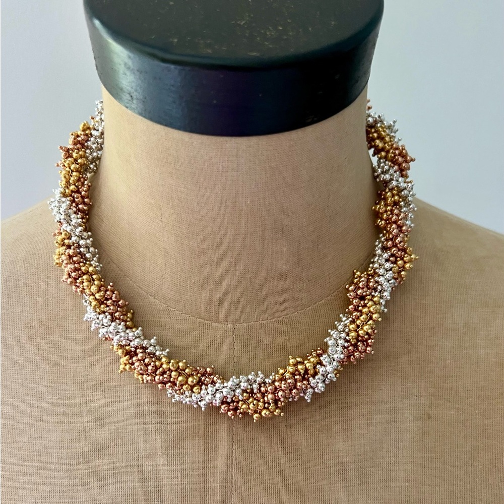 EUC J Crew Twisty Two Tone Necklace